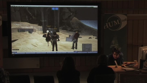 Thumbnail for 090508 Thomas: &quot;Inside the mind of Macbeth: Understanding and interpreting literary worlds in a virtual environment&quot;