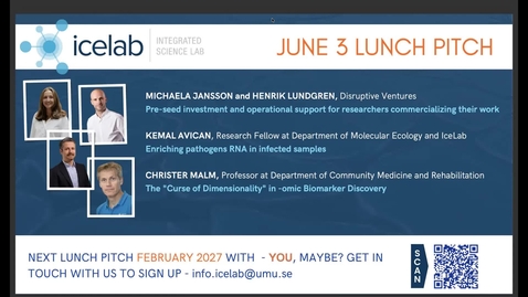 Thumbnail for Lunch Pitch: 2026-06-03: Disruptive Ventures, Kemal Avican and Christer Malm
