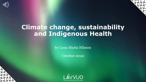 Thumbnail for Climate change, sustainability and Indigenous health
