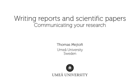 Thumbnail for Part 13: Communicating your research