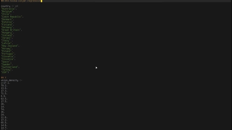 Thumbnail for linjär regression (i R)