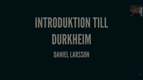 Thumbnail for Durkheim1_introduktion