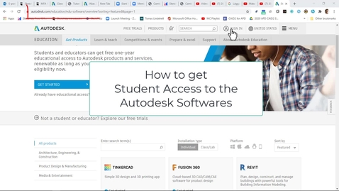 Thumbnail for How to get Student Access to the Autodesk Softwares