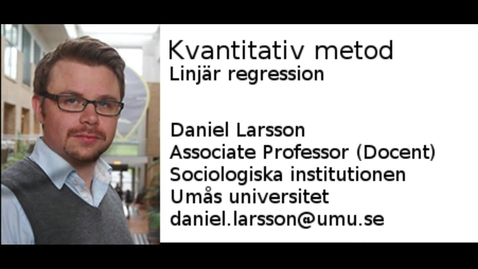 Thumbnail for Linjär regression