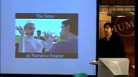 Thumbnail for 051025 Barrett: ” The Sims as Narrative Engine”