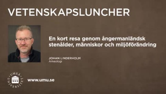 Vetenskapsluncher Johan Linderholm