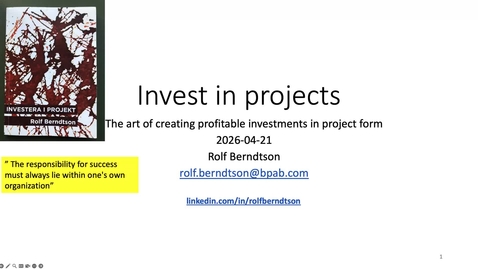 Thumbnail for IEGA68_VT26 Rolf Berndtson guest lecture