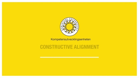 Thumbnail for Constructive alignment