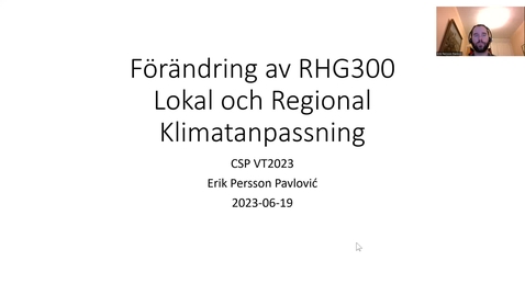 Thumbnail for CSP23 Inspelning förändringsarbete RHG300