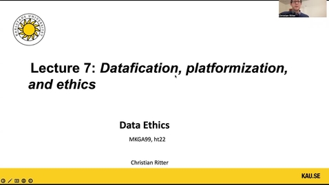 Thumbnail for Data ethics Lecture 7