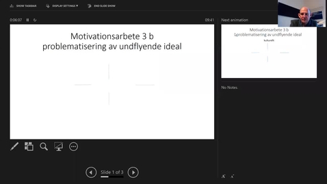 Thumbnail for Motivationsarbete 3b: Problematisering av undflyende ideal