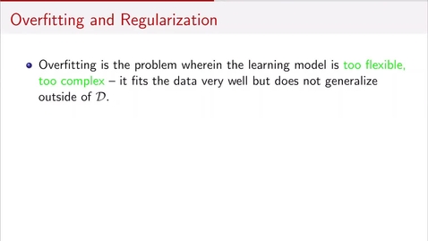 Thumbnail for 05 Regularization and validation
