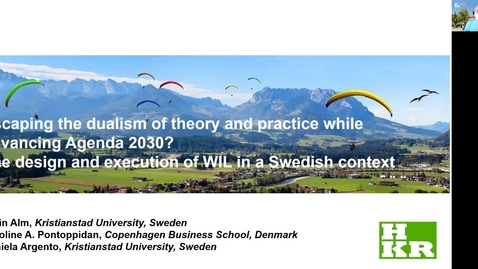 Thumbnail for Karin Alm, et al -  Escaping the dualism of theory and practice while advancing Agenda 2030? The design and execution of WIL in a Swedish context