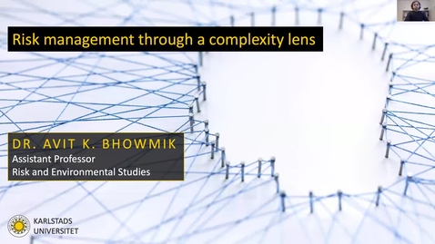 Thumbnail for Research seminar 1 - 2021 - Risk management through a complexity lens