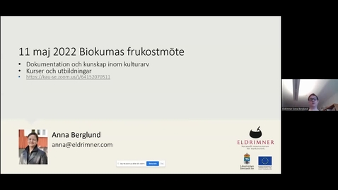 Thumbnail for Frukostseminarium Biokuma maj 2022 | Eldrimner