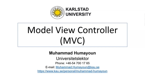 Thumbnail for MVC and Class Modeling example