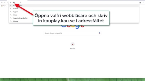 Thumbnail for Ladda upp en film till KauPlay