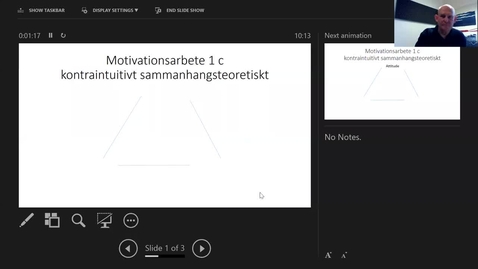 Thumbnail for Motivationsarbete 1c: Kontraintuitivt agerande på sammanhangsteoretisk grund