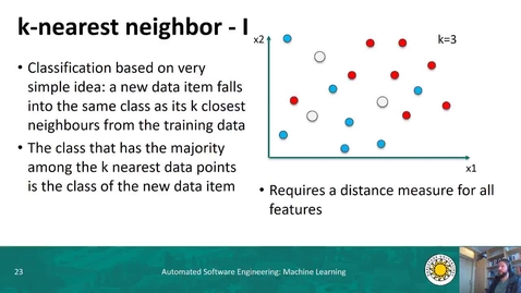 Thumbnail for ML - k-nearest Neighbour