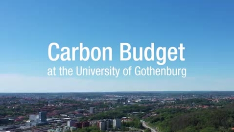 Thumbnail for Carbon budget at the University of Gothenburg