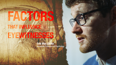 Entry thumbnail. Go to What factors influence eyewitnesses? with duration: 56 sekunder