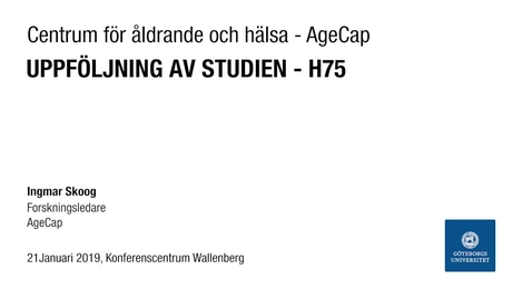Thumbnail for Uppföljning av studien - H75