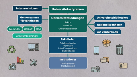 Thumbnail for Universitetets organisation / University organisation