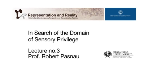 Thumbnail for In Search of the Domain of Sensory Privilege