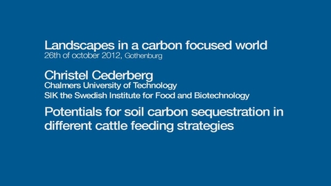 Thumbnail for Potentials for soil carbon sequestration in different cattle feeding strategies