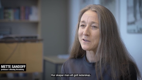 Thumbnail for Mette Sandoff professor offentlig förvaltning