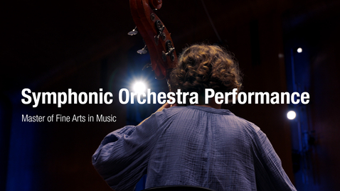 Thumbnail for Orchestra performance, master’s programme