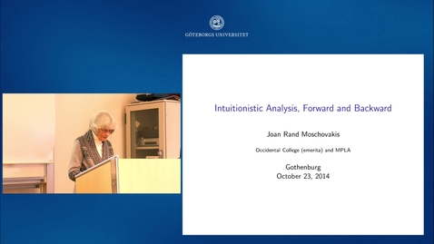 Thumbnail for The Lindström Lecture 2014 - Joan Rand Moschovakis