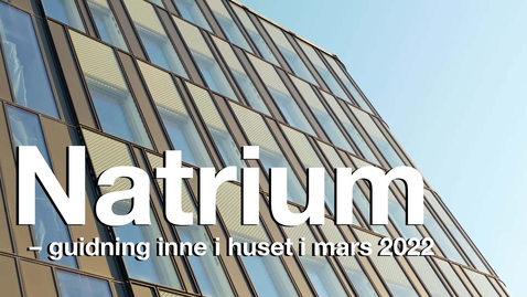Thumbnail for Natrium – guidning inne i huset i mars 2022