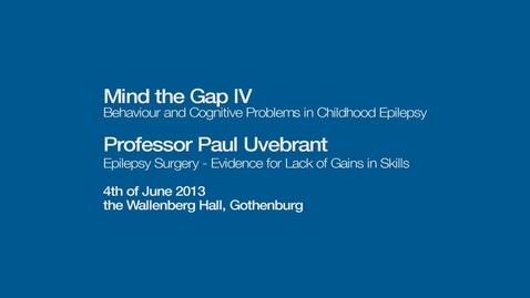 Thumbnail for Epilepsy Surgery - Evidence for Lack of Gains in Skills