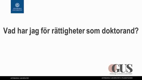 Thumbnail for Vad har jag för rättigheter som doktorand?