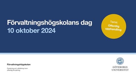 Thumbnail for Panel – ”Panelsamtal om sociala företag som lokal resurs i upphandling”