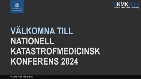 Thumbnail for NKMK 2024: Yohan Robinson - centrumföreståndare CKM inleder konferensen (Dag 1 - 10/10)