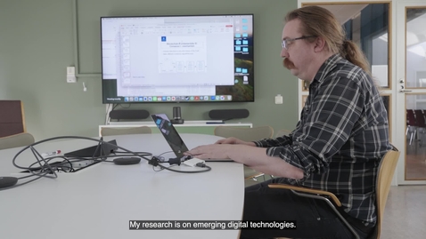 Thumbnail for Juho Lindman professor i informatik