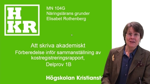 Thumbnail for Att skriva akademiskt