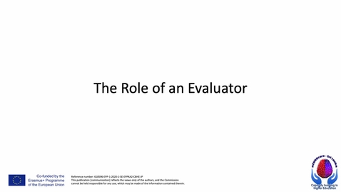 Thumbnail for The Role of an Evaluator