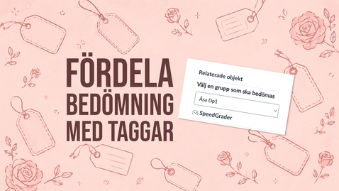 Thumbnail for Fördela bedömning med taggar