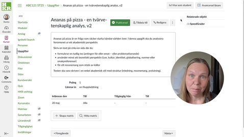 Thumbnail for Matriser i Canvas - Matris för nivåer (utan poäng)