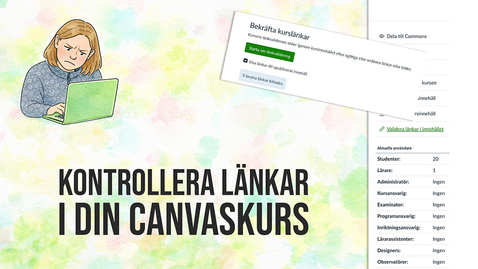 Thumbnail for Kontrollera länkar i din Canvaskurs