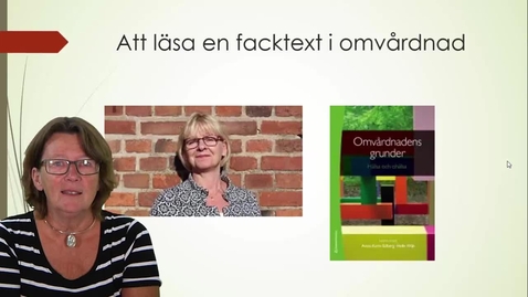 Thumbnail for Allas vår läsning - att läsa en facktext i omvårdnad