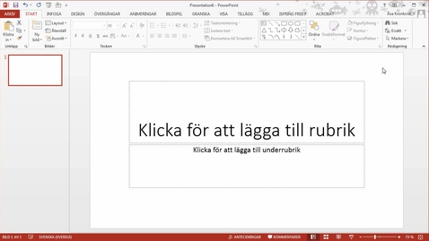 Thumbnail for A3-poster i PowerPoint