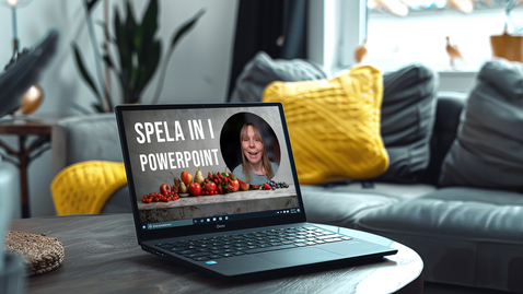 Thumbnail for Spela in och spara som film i PowerPoint 2024