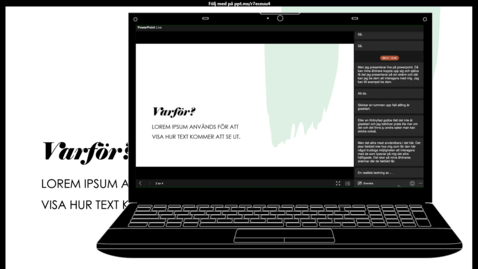 Thumbnail for Presentera live i PowerPoint