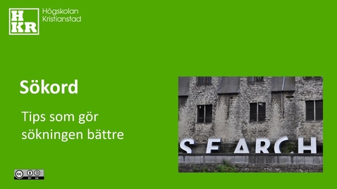 Thumbnail for Sökord