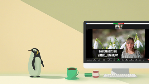Thumbnail for PowerPoint som virtuell bakgrund i Zoom