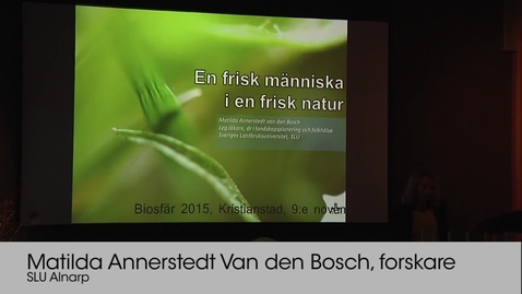 Thumbnail for En frisk människa i en frisk natur